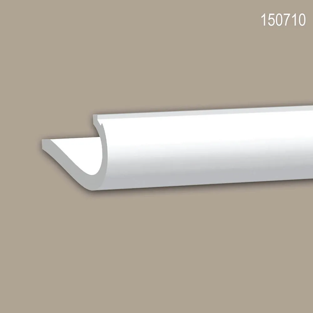 Profhome Moulure Et Rosace De Plafond<Corniche 150710 Moulure de plafond Corniche pour éclairage indirect 2 m