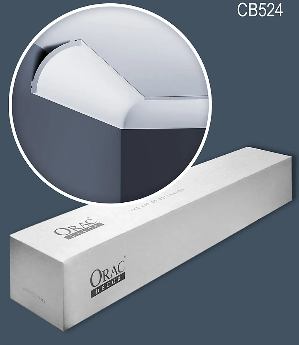 Orac Decor Corniches CB524N-box-10 BASIXX 1 carton 10 pièces Moulures décoratives- Moulure Et Rosace De Plafond