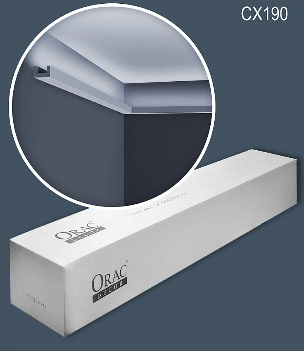 Orac Decor Moulure Et Rosace De Plafond<Corniches CX190-box AXXENT U-PROFILE 1 carton 4 pièces Moulures décoratives