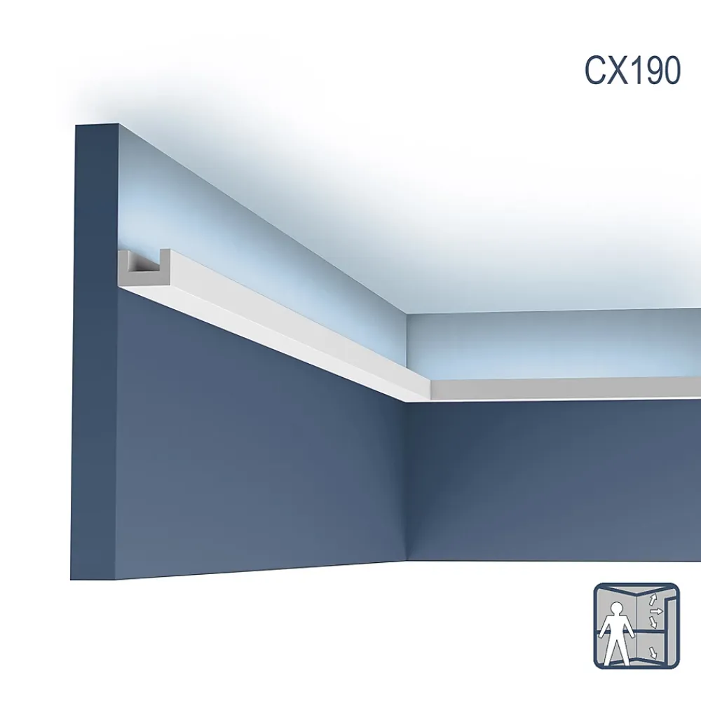 Orac Decor Moulure Et Rosace De Plafond<Corniches CX190-box AXXENT U-PROFILE 1 carton 4 pièces Moulures décoratives