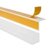 Quest Corniere d'angle interieur PVC 50x20mm Autocollante, 150 cm, blanc- Plinthe Pour Sol En Vinyle Et Pvc