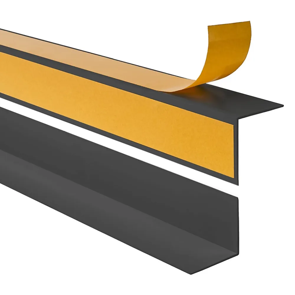 Quest Plinthe Pour Sol En Vinyle Et Pvc<Corniere d'angle interieur PVC 20x10mm Autocollante, 200 cm, gris foncé