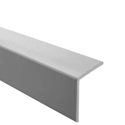 Quest Corniere PVC 50x50mm - Profil d angle souple de protection, 100 cm, gris- Plinthe Pour Sol En Vinyle Et Pvc