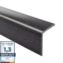 Quest Plinthe Pour Sol En Vinyle Et Pvc<Corniere PVC 27x27mm - Profil d angle souple de protection, 200 cm, noir-argent