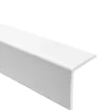 Quest Corniere PVC 35x35mm - Profil d angle souple de protection, 70 cm, blanc- Plinthe Pour Sol En Vinyle Et Pvc