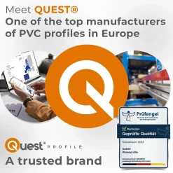 Quest Plinthe Pour Sol En Vinyle Et Pvc<Corniere PVC 50x50mm - Profil d angle souple de protection, 70 cm, blanc