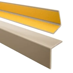 Quest Plinthe Pour Sol En Vinyle Et Pvc<Corniere PVC 27x27mm , Profile d angle autocollant, Protection murale, 180 cm, beige