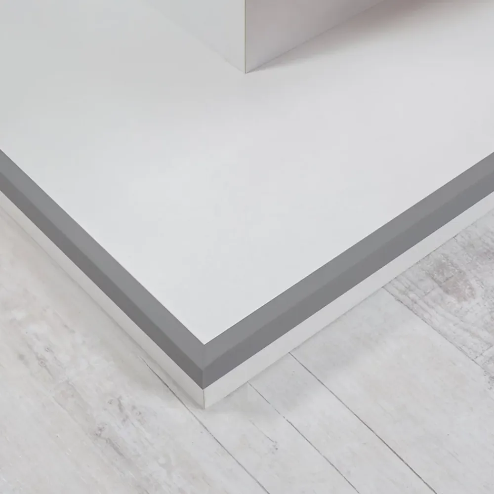 Quest Corniere PVC 35x35mm , Profile d angle autocollant, Protection murale, 80 cm, gris clair- Plinthe Pour Sol En Vinyle Et Pvc
