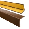 Quest Corniere PVC 35x35mm , Profile d angle autocollant, Protection murale, 165 cm, marron- Plinthe Pour Sol En Vinyle Et Pvc