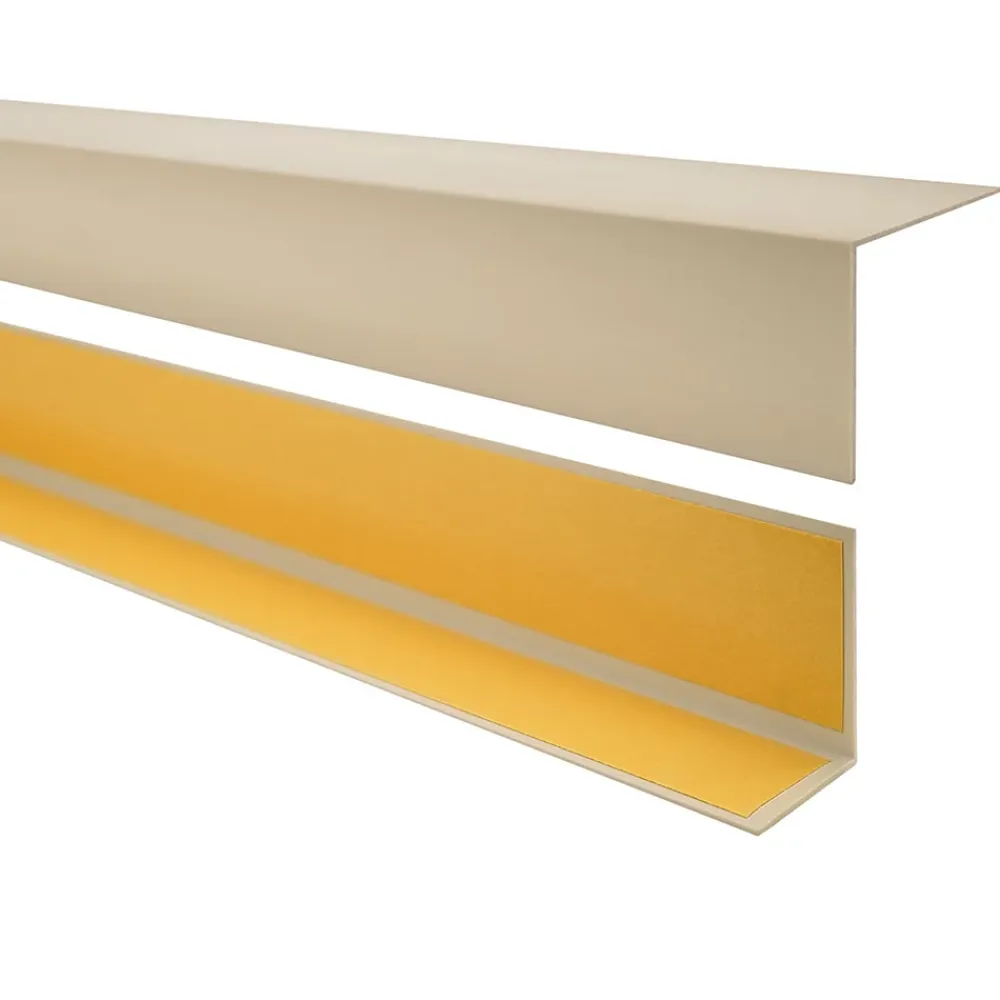 Quest Plinthe Pour Sol En Vinyle Et Pvc<Cornière PVC 20x10mm , Autocollante, Protection coins et arêtes, 200 cm, beige
