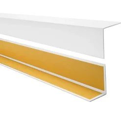 Quest Plinthe Pour Sol En Vinyle Et Pvc<Cornière PVC 25x25mm , Autocollante, Protection coins et arêtes, 200 cm, blanc