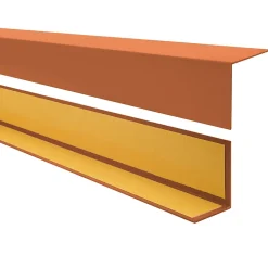 Quest Cornière PVC 15x15mm , Autocollante, Protection coins et arêtes, 150 cm, brique- Plinthe Pour Sol En Vinyle Et Pvc