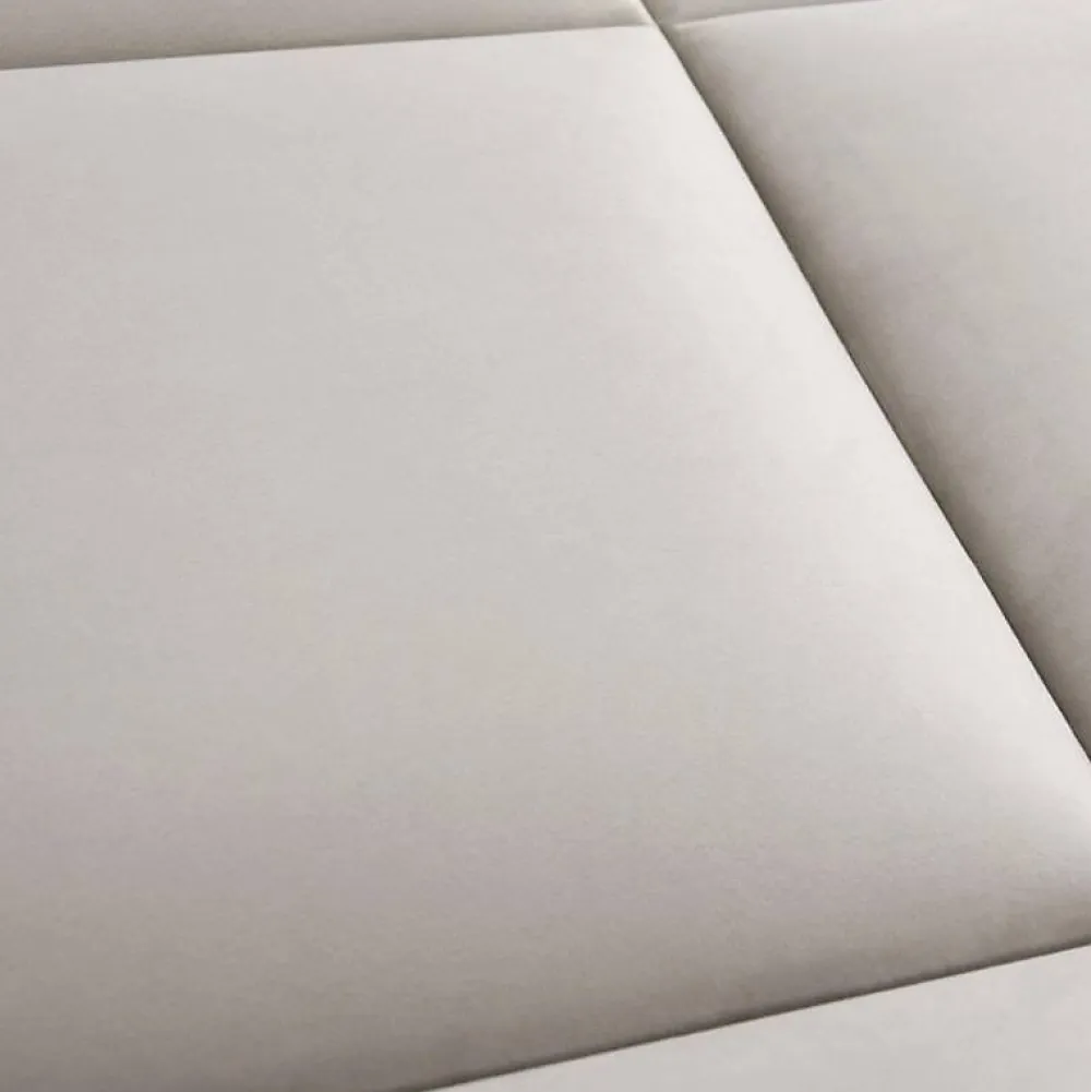 Decoon Coussin mural velours beige - 30 x 30- Panneau Mural Décoratif