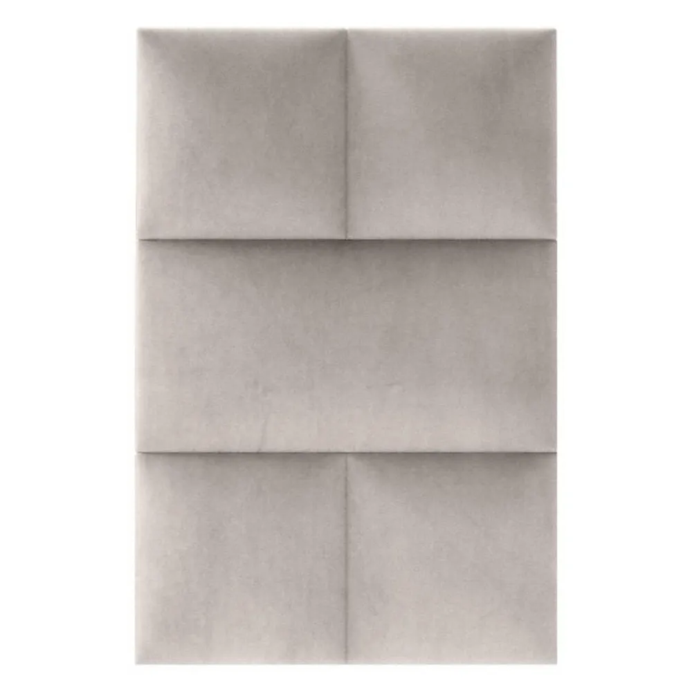 Decoon Coussin mural velours beige - 30 x 30- Panneau Mural Décoratif