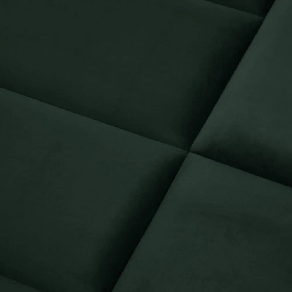Decoon Coussin mural velours vert sapin - 60 x 30- Panneau Mural Décoratif