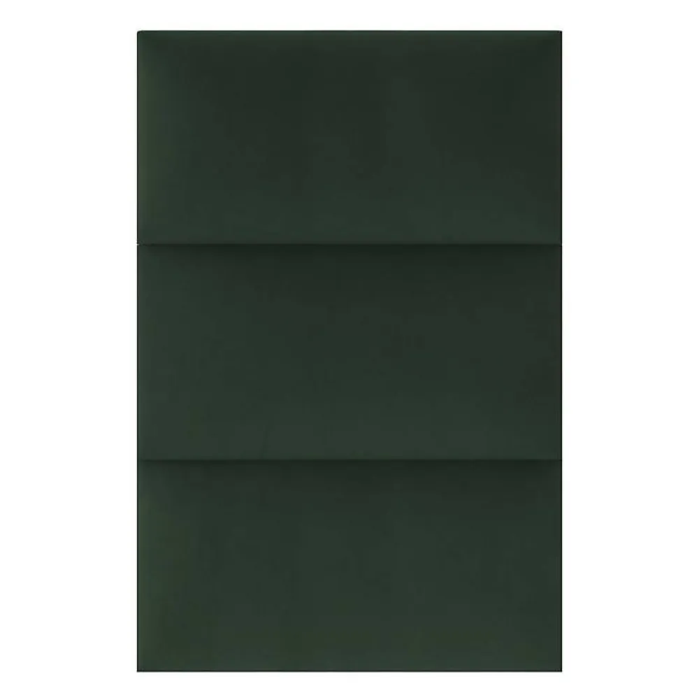 Decoon Coussin mural velours vert sapin - 60 x 30- Panneau Mural Décoratif
