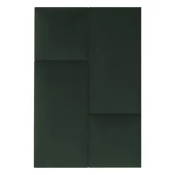 Decoon Coussin mural velours vert sapin - 60 x 30- Panneau Mural Décoratif