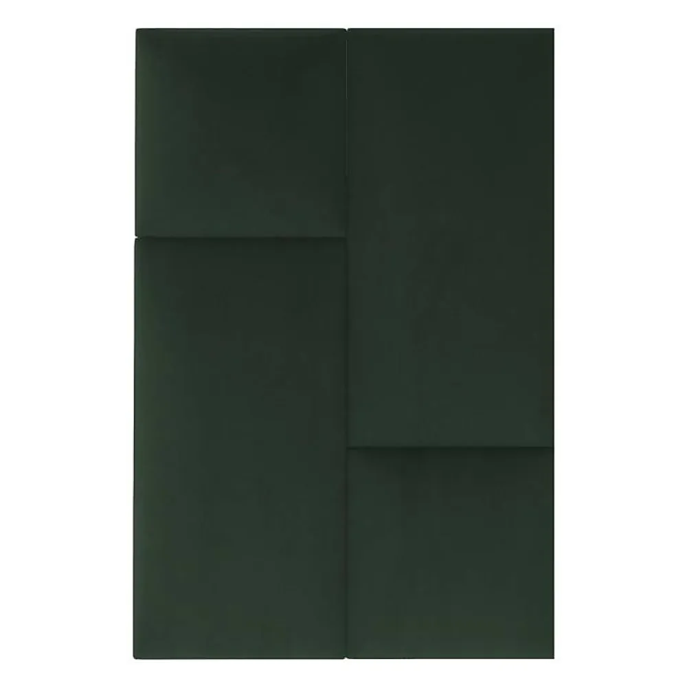 Decoon Coussin mural velours vert sapin - 60 x 30- Panneau Mural Décoratif