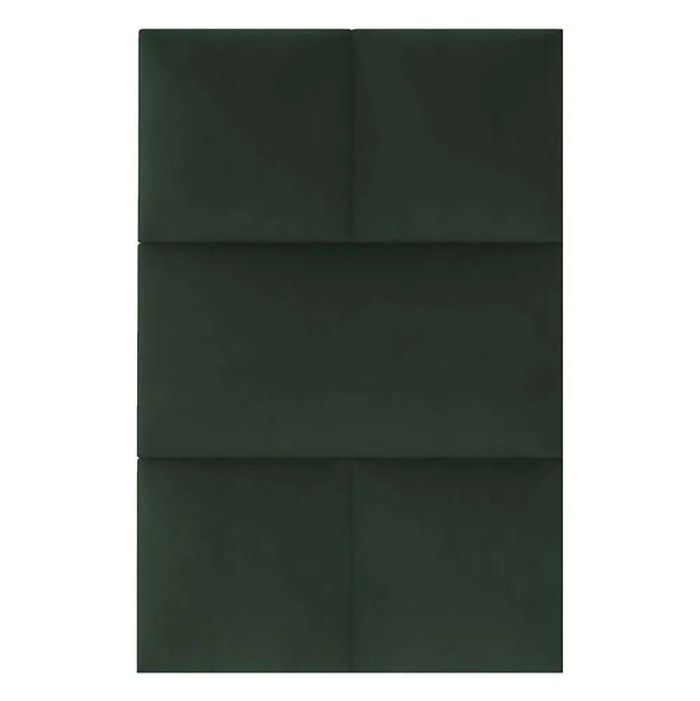 Decoon Coussin mural velours vert sapin - 60 x 30- Panneau Mural Décoratif