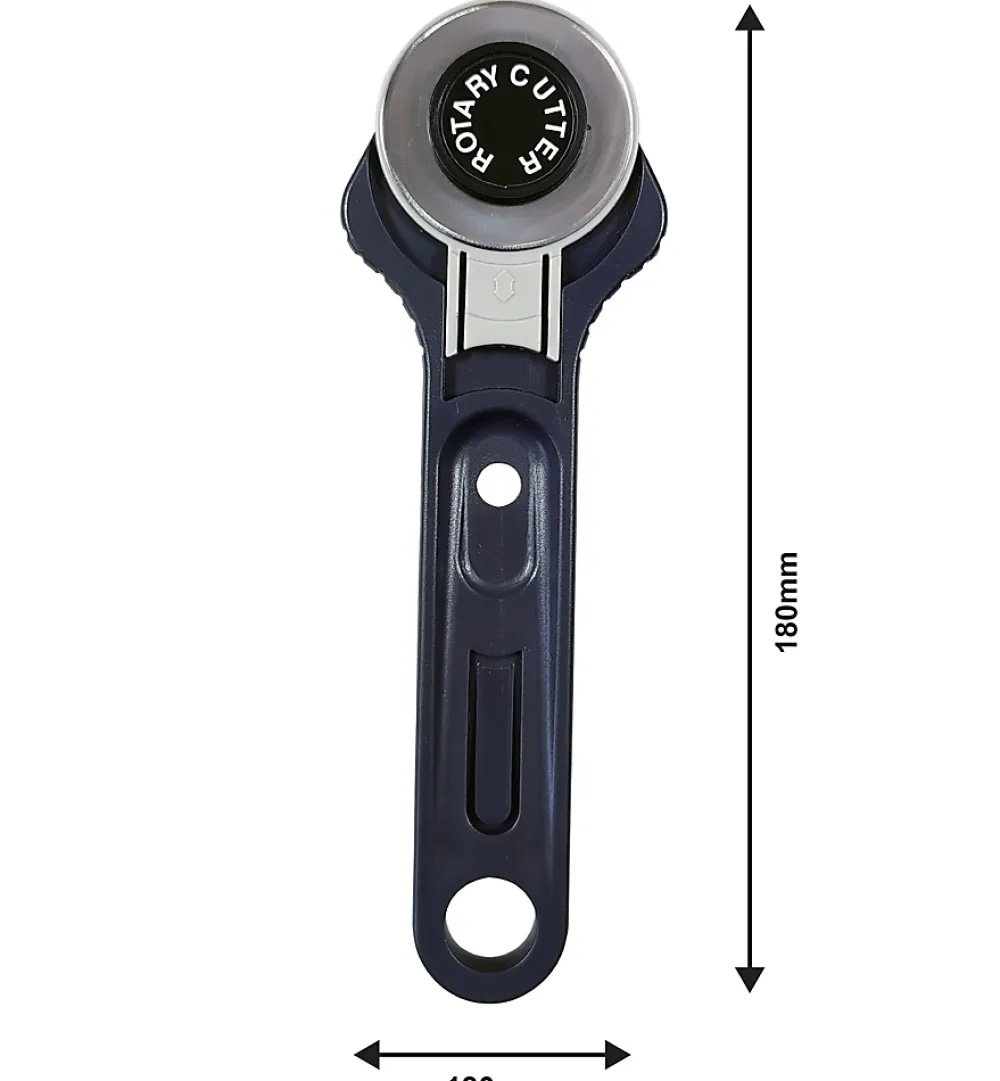 GoodHome Couteau à lame circulaire pour papier peint 18cm- Outils Du Tapissier