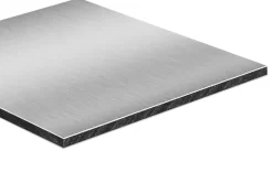 Sedpa France Verre Synthétique<Crédence réversible en aluminium brossé / aluminium brut 2 x 1 m ép. 3 mm