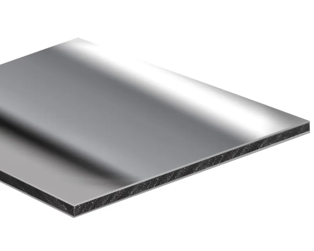 Sedpa France Verre Synthétique<Crédence réversible miroir / aluminium brut 1 x 0.50 m ép. 3 mm