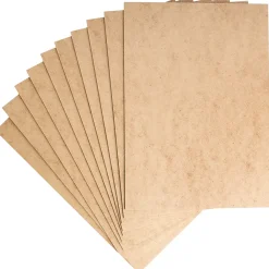 Creative Deco 10 x A4 Panneau MDF 300 x 210 x 2 mm - Feuille Planche Bois Brut - Découpe Laser, Gravure, Maquette, Pyrogravure- Panneau Bois, Osb, Mdf