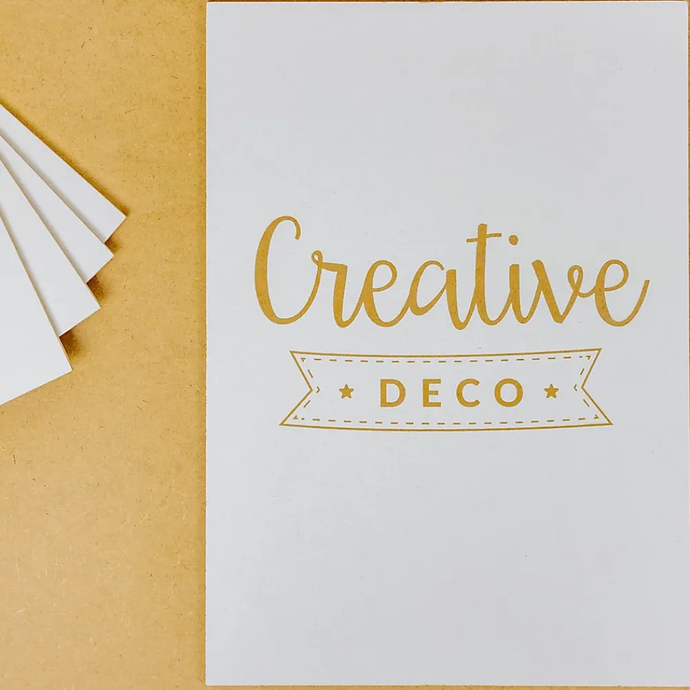 Creative Deco 10 x A3 Panneau MDF Blanc 420 x 300 x 3 mm - Planche Bois Brut - Bricolage, Découpe Laser, Gravure, Pyrogravure- Panneau Bois, Osb, Mdf