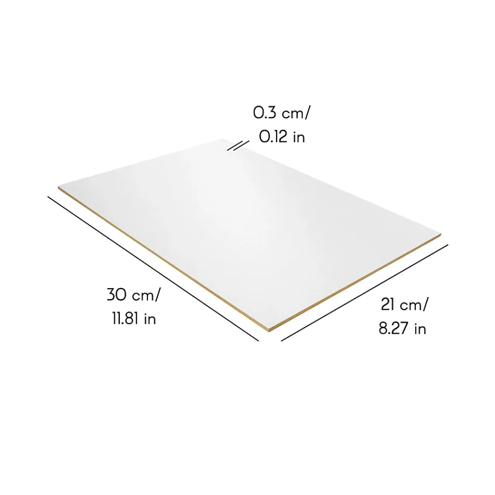 Creative Deco 10 x A3 Panneau MDF Blanc 420 x 300 x 3 mm - Planche Bois Brut - Bricolage, Découpe Laser, Gravure, Pyrogravure- Panneau Bois, Osb, Mdf