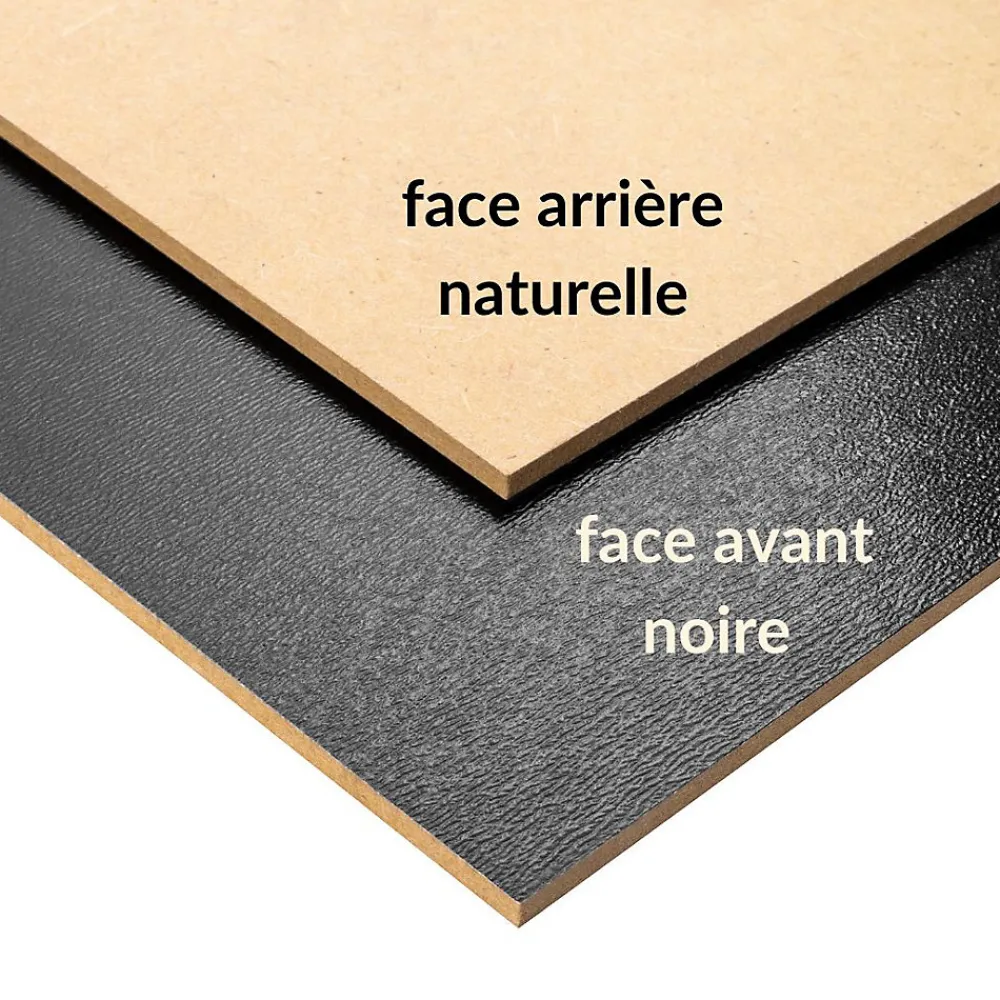 Creative Deco 10 x A4 Panneau MDF Noir 300 x 210 x 3 mm - Planche Bois Brut - Idéal Bricolage, Découpe Laser, Gravure, Pyrogravure- Panneau Bois, Osb, Mdf