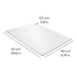 Creative Deco Panneau Bois, Osb, Mdf<10 x Panneau MDF Blanc 600 x 400 x 3 mm - Planche Bois Brut - Idéal Bricolage, Découpe Laser, Gravure, Pyrogravure