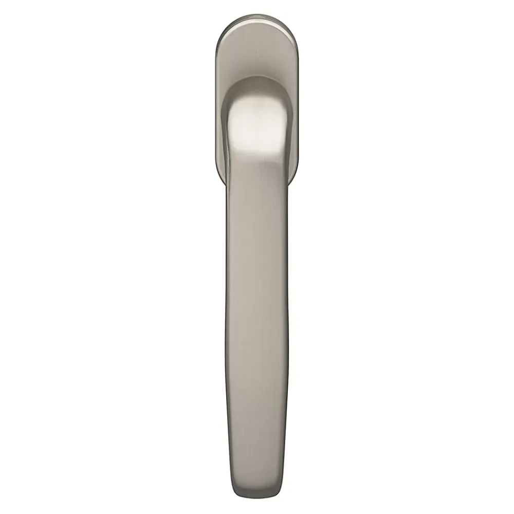 GoodHome Poignée De Fenêtre<Crémone de fenêtre Govlin aluminium gris chromé L.13cm