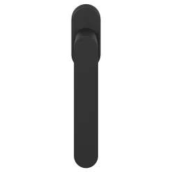 GoodHome Crémone de fenêtre Minzh aluminium noir L.12cm- Poignée De Fenêtre