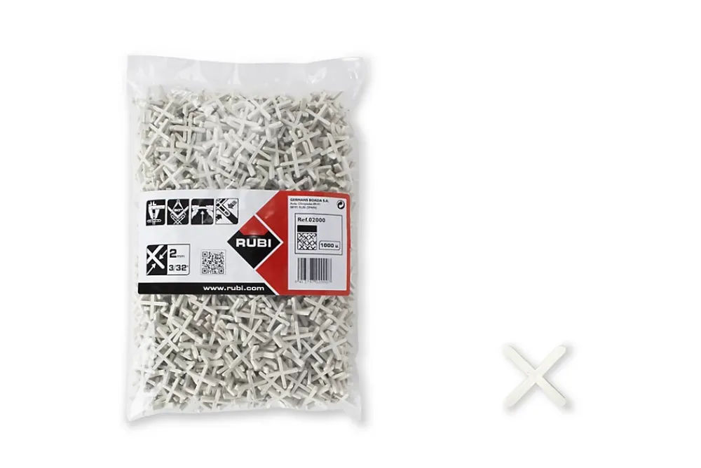 Rubi Outils Du Carreleur<Croisillons en X 2 mm 1000 unités