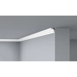 Decoflair D12 Moulure de plafond Polystyrène 30 x 30 x 2000 - 2 pièces- Moulure Et Rosace De Plafond