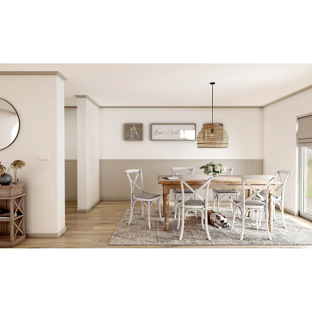 Decoflair Moulure Et Rosace De Plafond<D7 Moulure de plafond Polystyrène 45 x 40 x 2000 - 2 pièces