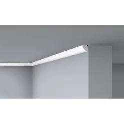 Decoflair D1 Moulure de plafond Polystyrène 21 x 21 x 2000 - 1 pièce- Moulure Et Rosace De Plafond