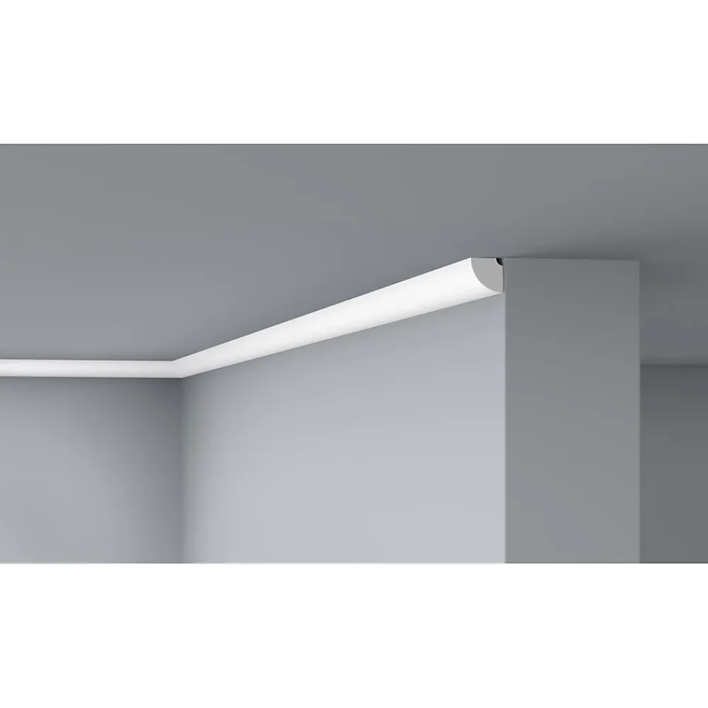 Decoflair D1 Moulure de plafond Polystyrène 21 x 21 x 2000 - 1 pièce- Moulure Et Rosace De Plafond