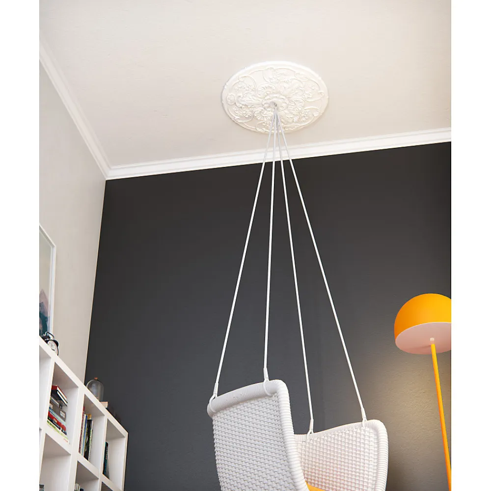 Decoflair D9 Moulure de plafond Polystyrène 70 x 70 x 2000 - 1 pièce- Moulure Et Rosace De Plafond