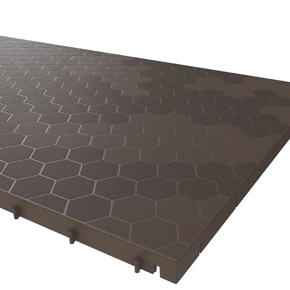 Artplast Dalle de sol Clipsable 116 x 76 x 3 cm Rectangulaire Polypropylène Revêtement de Sol Modulable Intérieur / Extérieur Art Plast- Dalle Pvc Garage