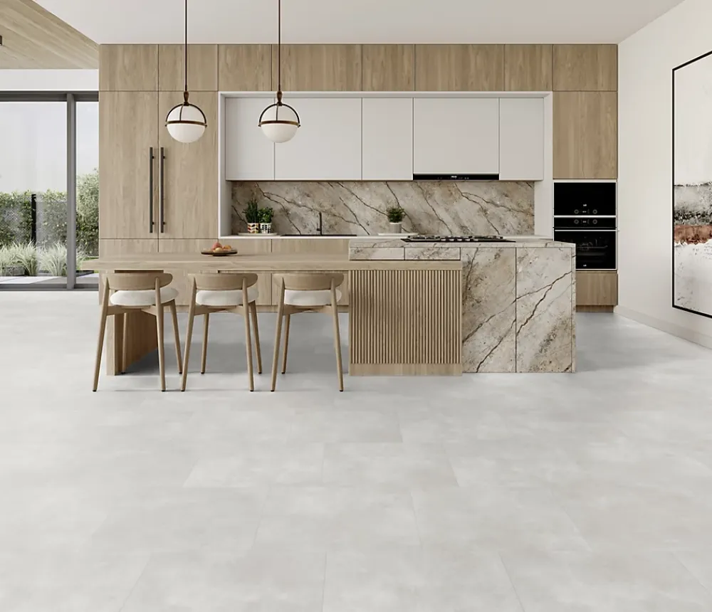 Gerflor Dalle Et Lame Pvc<Dalle PVC à clipser Senso Premium Rigide acoutisque béton gris 39,9 x 73 cm,