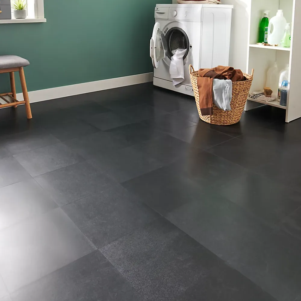 Dalle Et Lame Pvc<Dalle PVC adhésive ardoise 30 x 30 cm (vendue au carton)