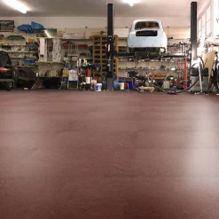 Fortelock Dalle PVC effet Marron industriel 51x51 cm- Dalle Pvc Garage
