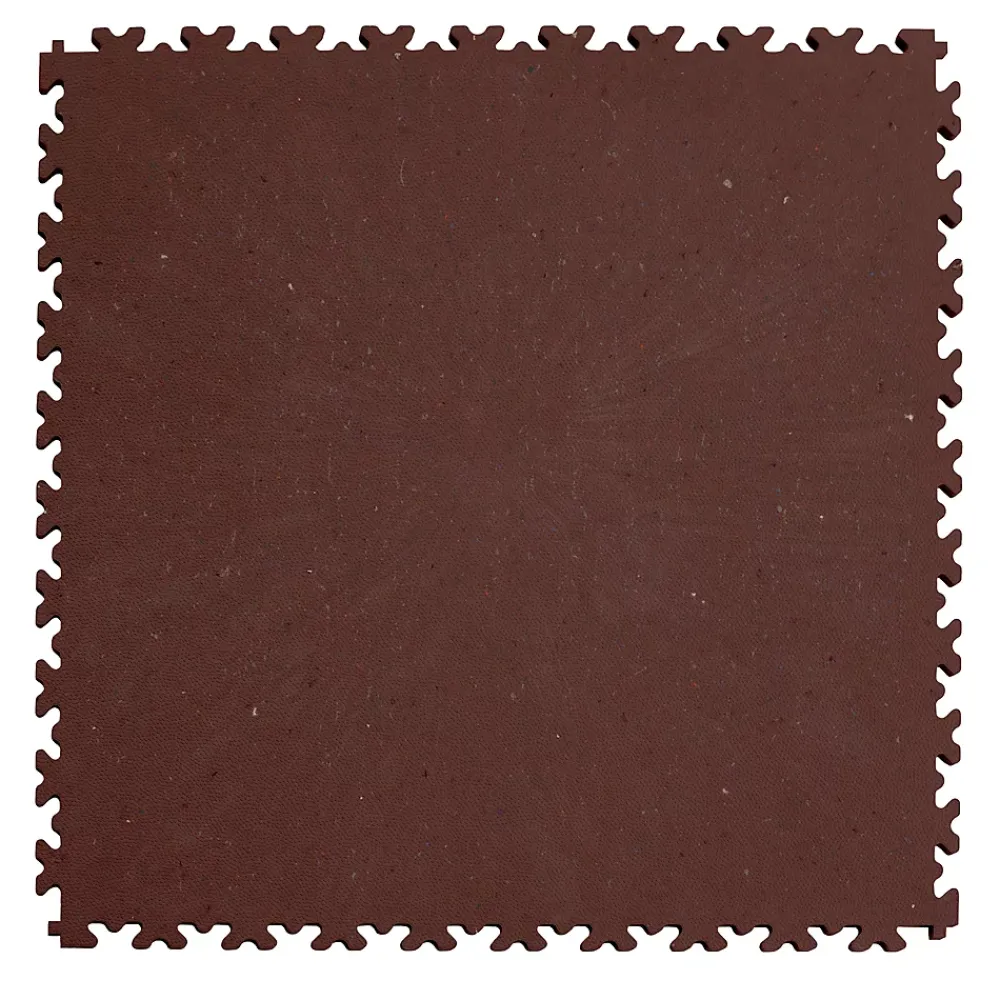 Fortelock Dalle PVC effet Marron industriel 51x51 cm- Dalle Pvc Garage