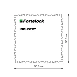 Fortelock Dalle PVC effet Marron industriel 51x51 cm- Dalle Pvc Garage