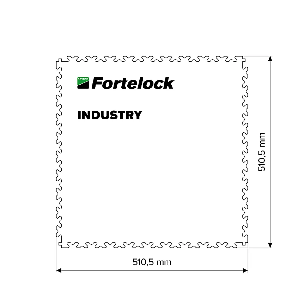 Fortelock Dalle PVC effet Marron industriel 51x51 cm- Dalle Pvc Garage