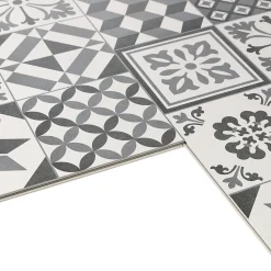 GoodHome Dalle Murale Pvc<Dalle PVC Ozark carreaux de ciment L. 60cm x l. 30cm