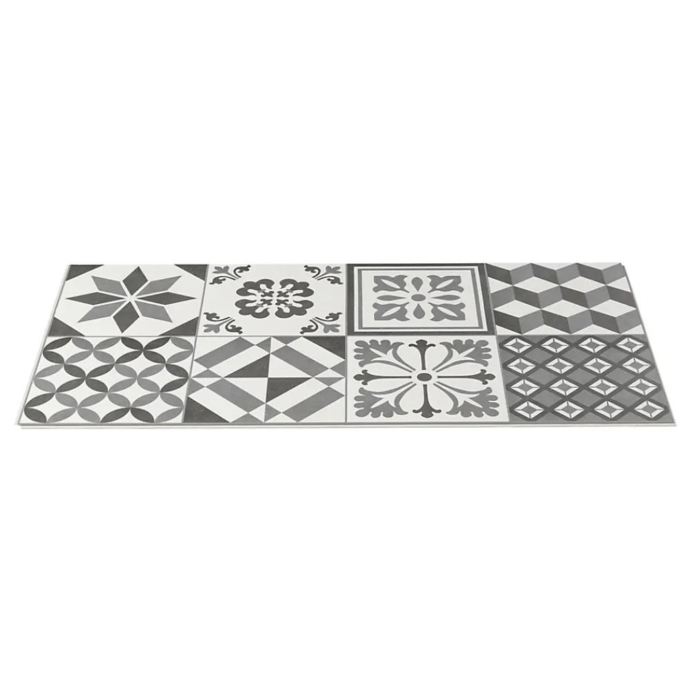 GoodHome Dalle Murale Pvc<Dalle PVC Ozark carreaux de ciment L. 60cm x l. 30cm
