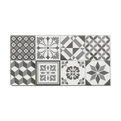 GoodHome Dalle Murale Pvc<Dalle PVC Ozark carreaux de ciment L. 60cm x l. 30cm