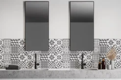 GoodHome Dalle Murale Pvc<Dalle PVC Ozark carreaux de ciment L. 60cm x l. 30cm